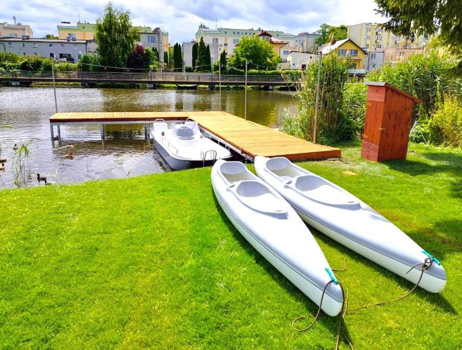 4Jeziora - Prywatny Dostep Do Rzeki, Pomost, Ogrodem, Wiata Grillowa, Rowerek Wodny, Kajaki I Sup W Cenie, Parking, Psiaki Dozwolone אילאווה מראה חיצוני תמונה